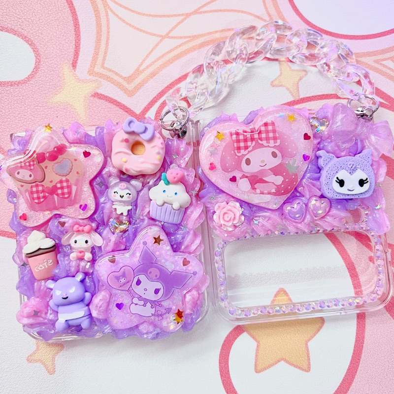 Kuromi My Melody Samsung Z Flip 4 Decoden | Shopee Philippines