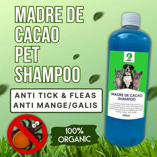 Dog Pet Shampoo Madre De Cacao 500ml Anti Garapata Anti Mange for Dogs