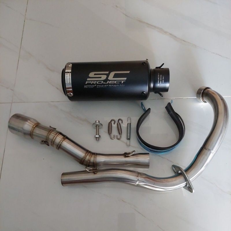 SNIPER 150 and 155 SC PROJECT PIPE ( FULL SYSTEM EXHAUST) Shopee
