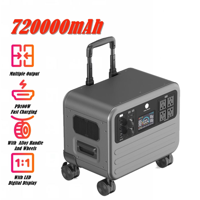 En2200q 720000mAh Quick Charge Pure Sine Wave Portable Generator Power