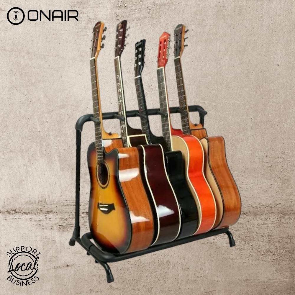 ONAIR Guitar Stand Rack For 5 Guitars | Shopee Philippines