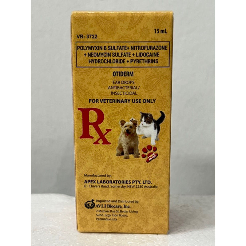 Otiderm Ear Drops for Dogs and Cats Shopee Philippines