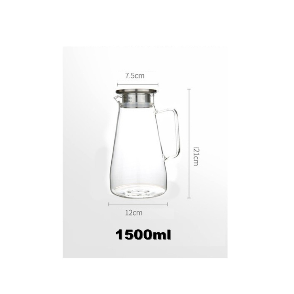 JCE 20 GLASS PITCHER 1500ml/GLASS PITCHER/BABASAGING PITSEL | Shopee ...