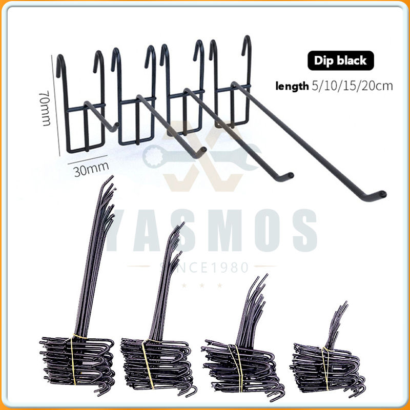 10pcs Black High Quality Heavy Duty Screen Hooks 