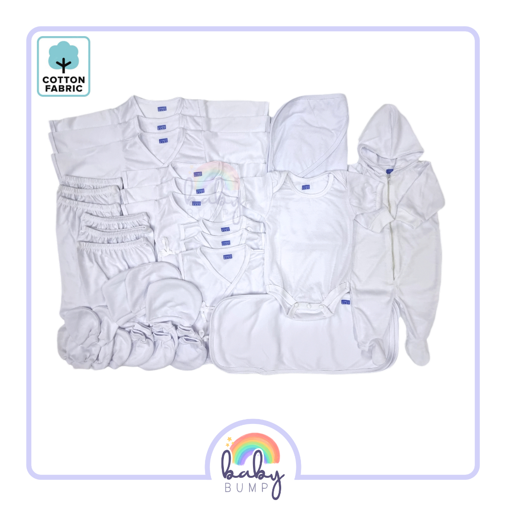 Oyako Baby Premium Cotton Newborn Baby White Clothes Tie side Pajama