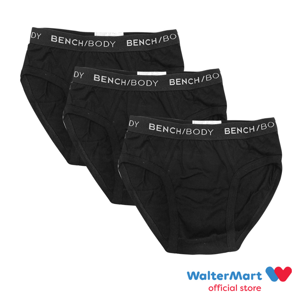 BENCH 100 Authentic Mens Hipster Brief TUB0311BK4 3pcs Shopee
