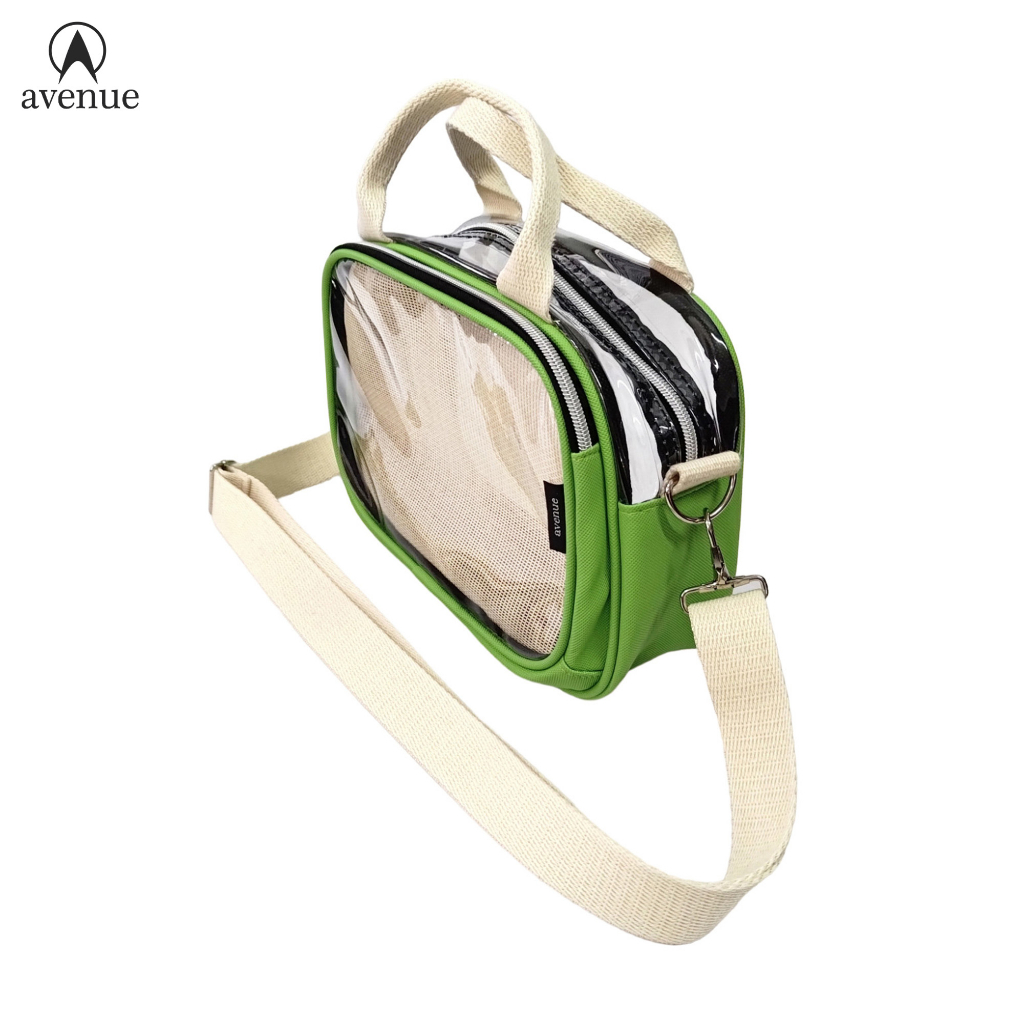 Avenue Transparent PVC Clear Sling Bag 413 Shoulder Bag Thick Plastic