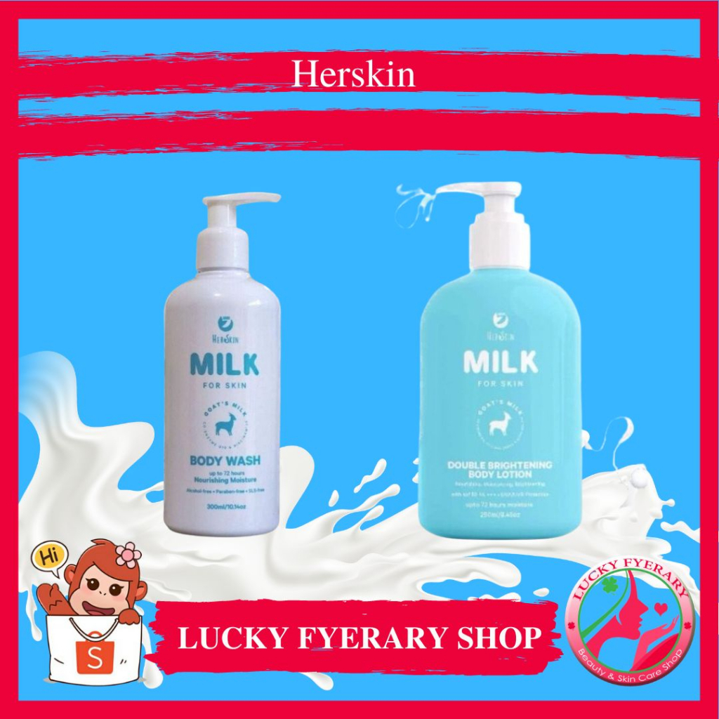 Secret Milk for Skin Goat Milk Body Wash 300ml Milk Lotion with Goat