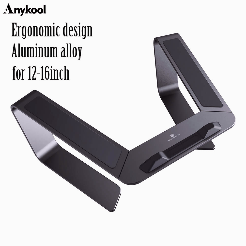 Anykool Laptop Stand Adjustable Ergonomic Design Metal Alloy Riser ...