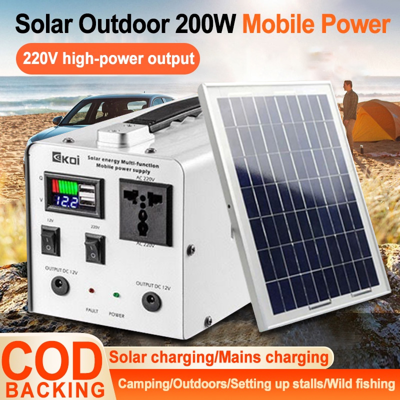 Power Station 220V 200W Power Station 78000mAh MultiFunction Portable