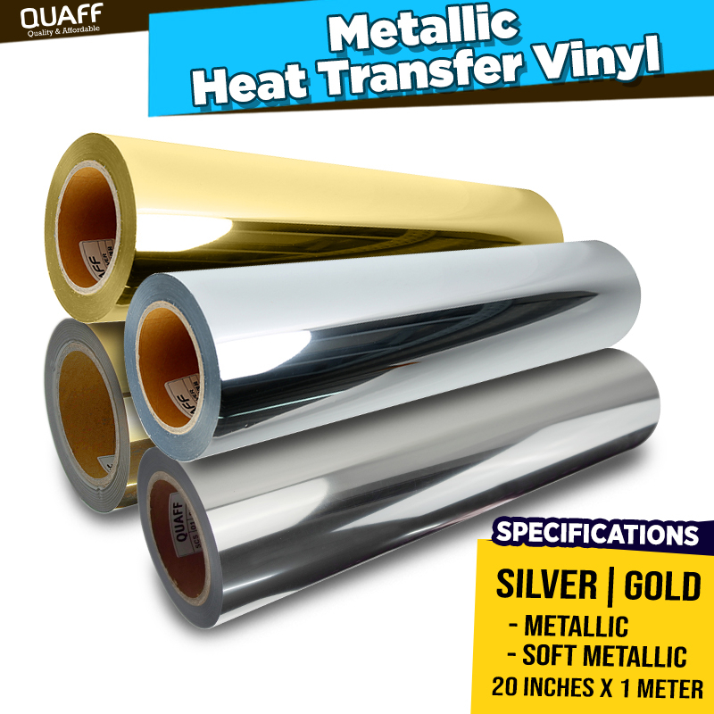 QUAFF CDN Metallic Heat Transfer Vinyl 20inches x1 meter Shopee