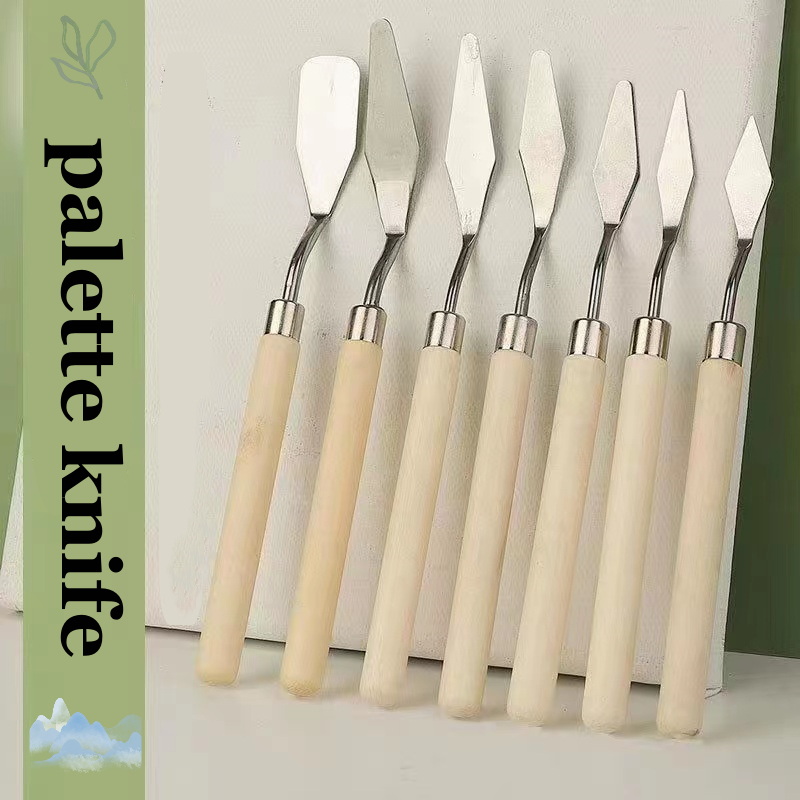 Oil Painting Scraper Set Art Supplies Stainless Steel Gouache Paint