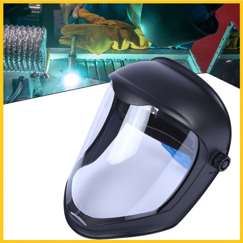 Safety Grinding Welding Face Shield Mask Helmet Clear Polycarbonate Visor Kits Shopee Philippines