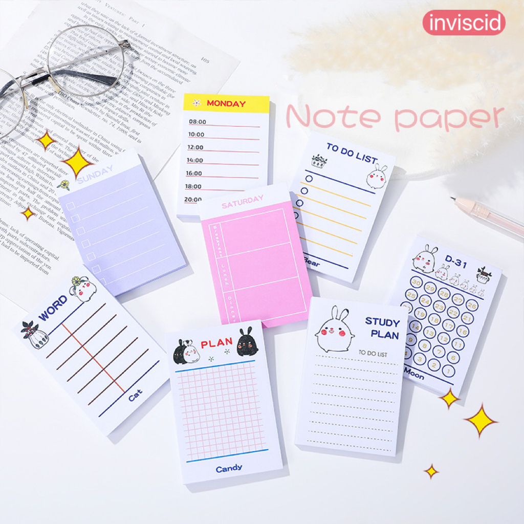 50 pcs Pocket Decoration Materials Non-adhesive note paper | Shopee ...