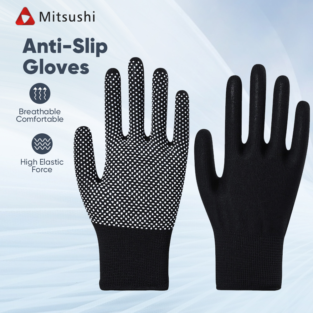 Mitsushi 5 Pair Construction Working Gloves Thick Rubber Industrial ...