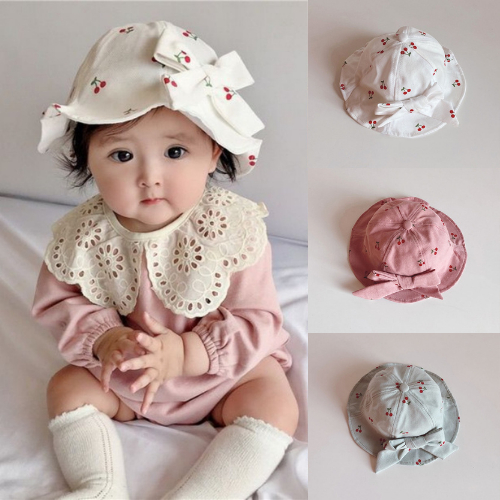 Baby Bucket Hat Kids Sun Hat Baby Girls Infant Caps UV Protection