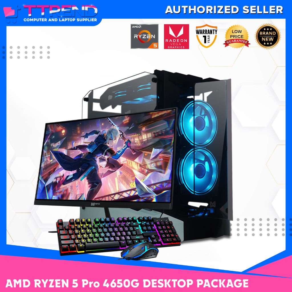 TTREND LOWEST PRICE AMD Ryzen 5 PRO 4650G Vega Graphics BUDGET GAMING ...