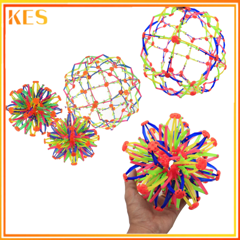 1Pc 3 Expanding Ball Toy Baby Throwing Ball Stretching Shrinking Ball