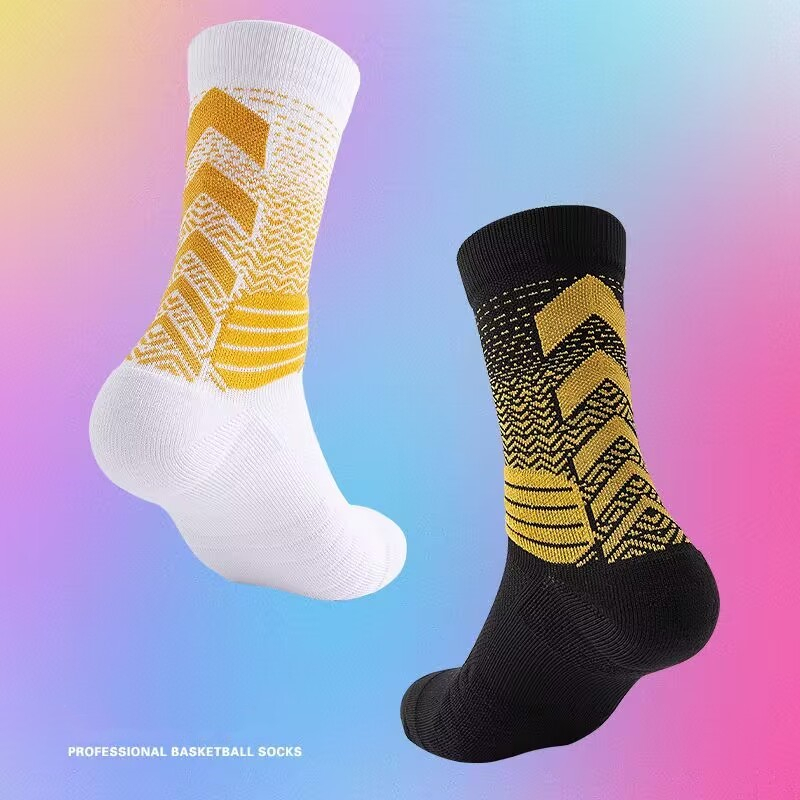 Gradient Hyper Elite Socks High Cut Sports Socks Towel Bottom ...