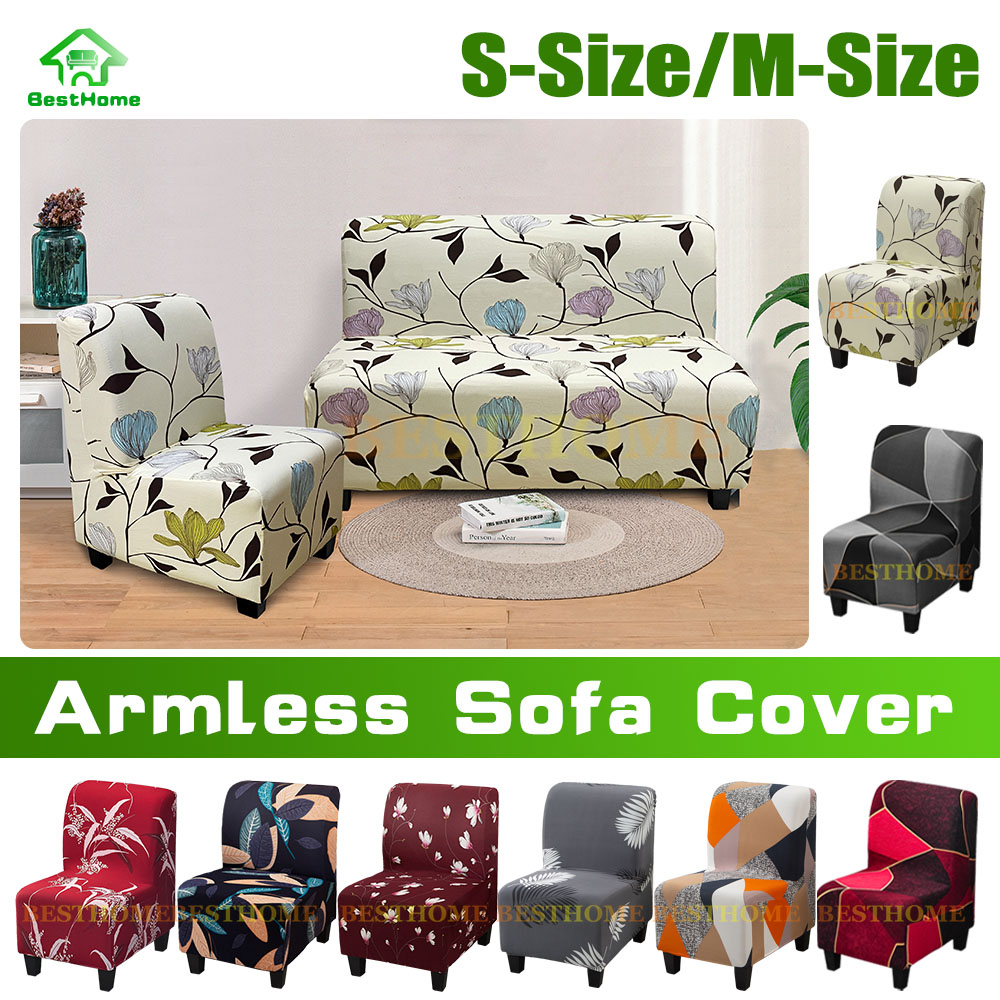 1 PC Clara Sofa Cover Armless Sofa Cover Small Sofa Cover 1 Seater/2