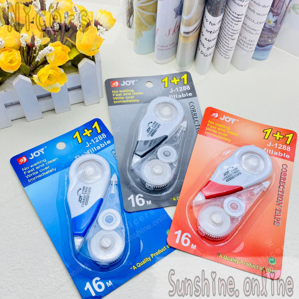 J1288 Joy Correction Tape 16M with 1pc refill (Refillable ) Shopee