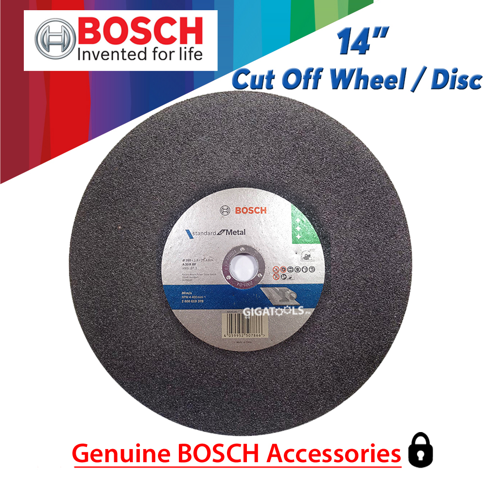 Bosch 14inch Abrasive Cut Off Disc / Wheel for Metal ( 2608619378 ) Shopee Philippines