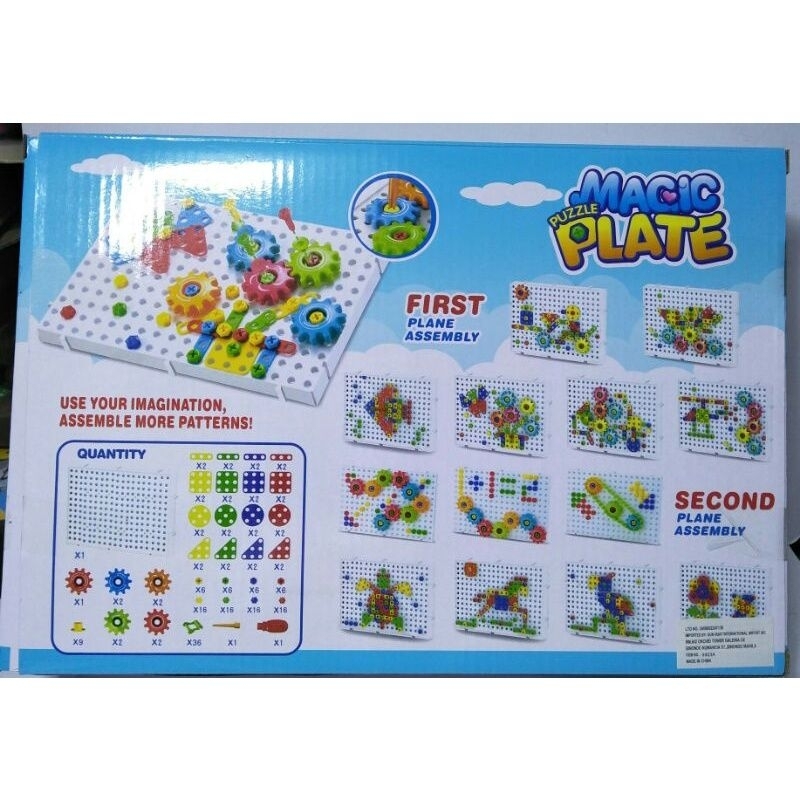 puzzle magic plate toy | Shopee Philippines