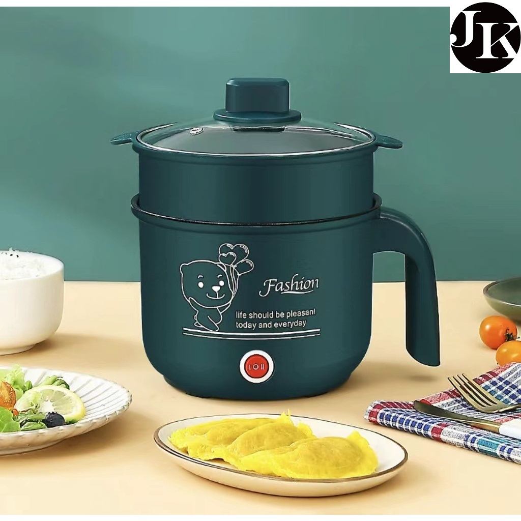 JK MALL Mini Rice Cooker 1.8L Nonstick Inner pot Electric Heating Pot