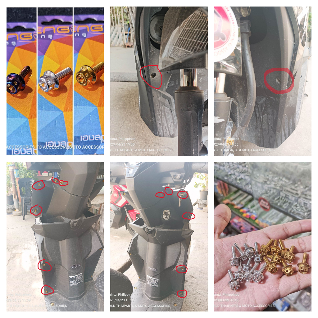 HENG BODY SET BOLTS HONDA BEAT FI/CARB (14pcs) Shopee Philippines