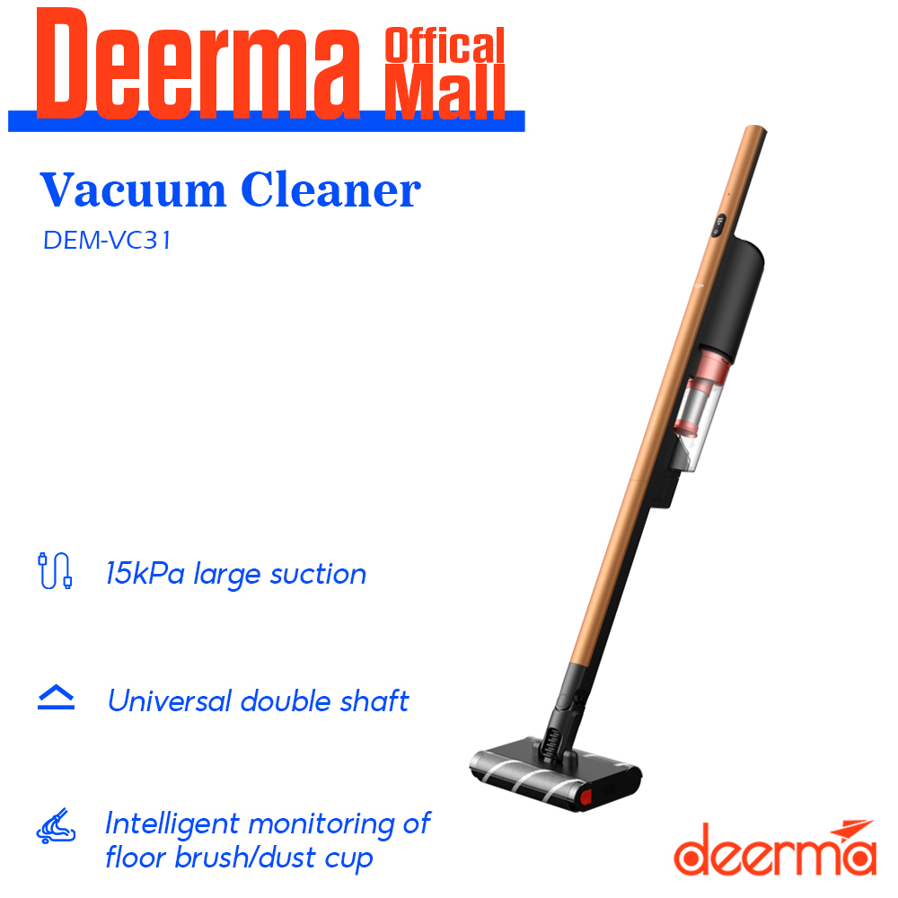 Deerma VC31 Cordless Vacuum Cleaner Handheld Double Roller Brush Vacuum