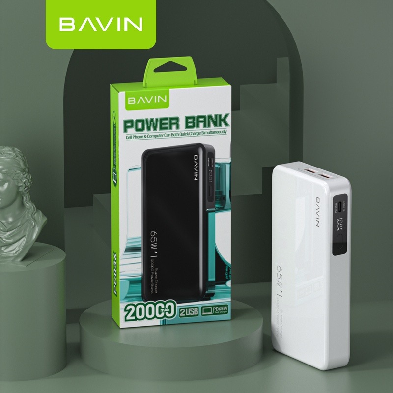 Bavin W Pd Mah Pc Qc Fast Charging Powerbank W Type C Usb Output Input Shopee