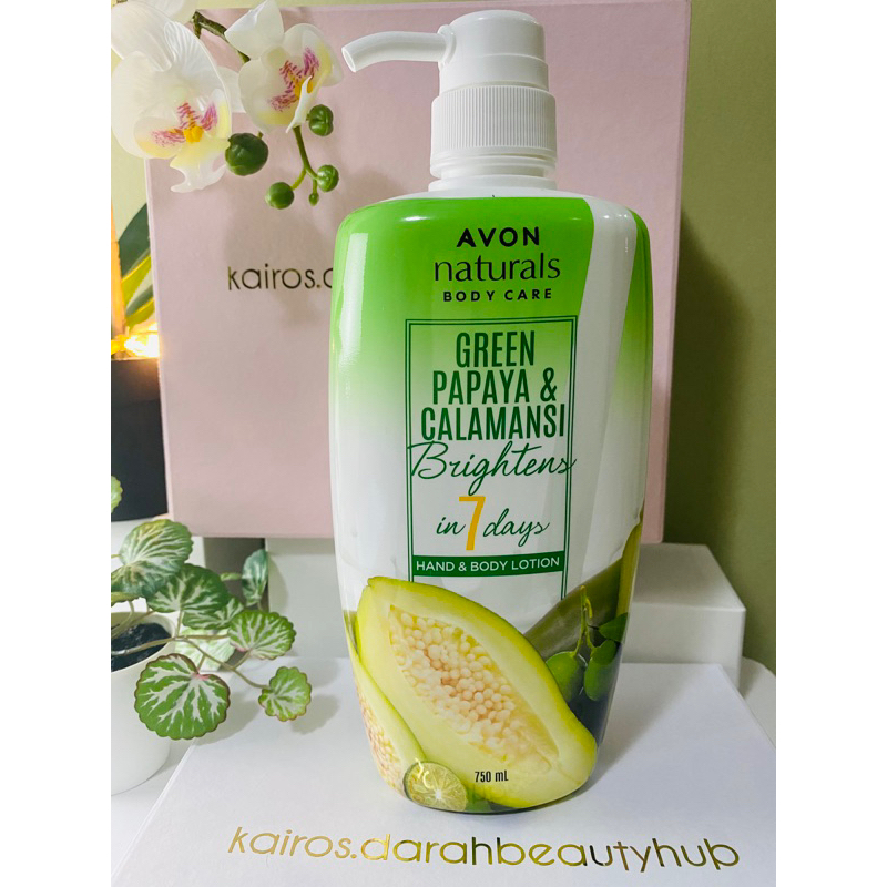 Avon Naturals Green Papaya and Calamansi whitening Hand & Body Lotions
