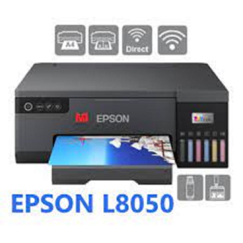 Epson EcoTank L8050 Ink Tank Printer Scanner Copier Wifi With 6 Colour ...