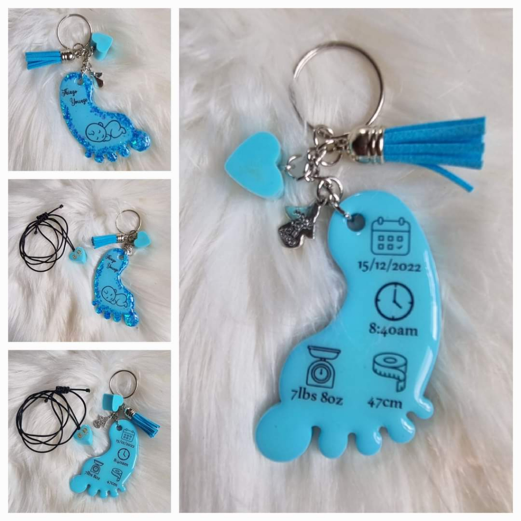 Foot shape silicone mold 3D baby foot foudant mold Feet keychain ...