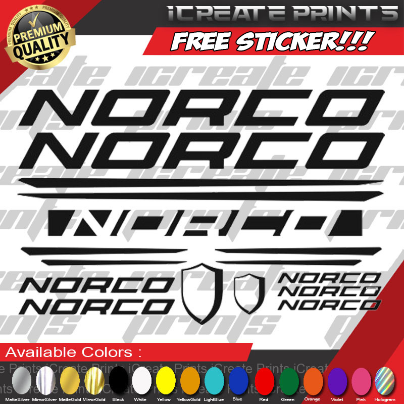norco bike decals