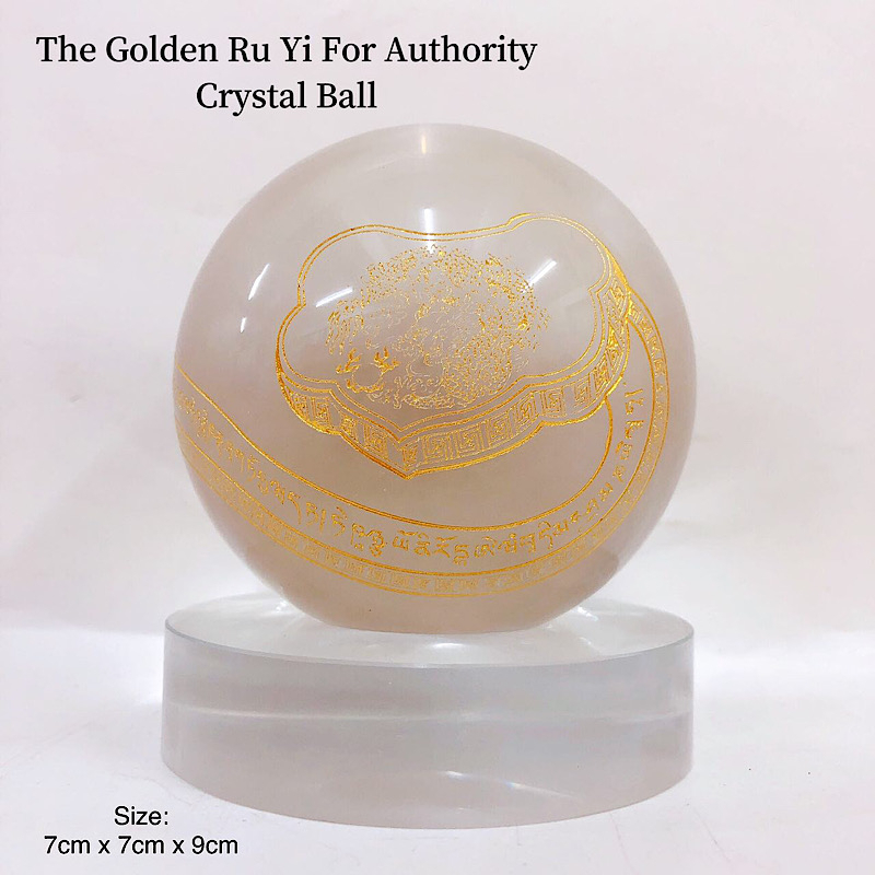 The Golden Ru Yi For Authority Crystal Ball | Shopee Philippines