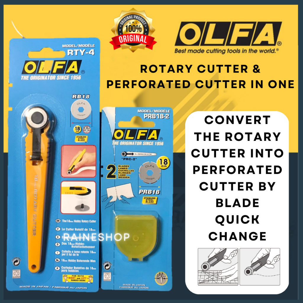 Original Olfa Perforated Cutter Ticket Maker Cutter & Blades Shopee