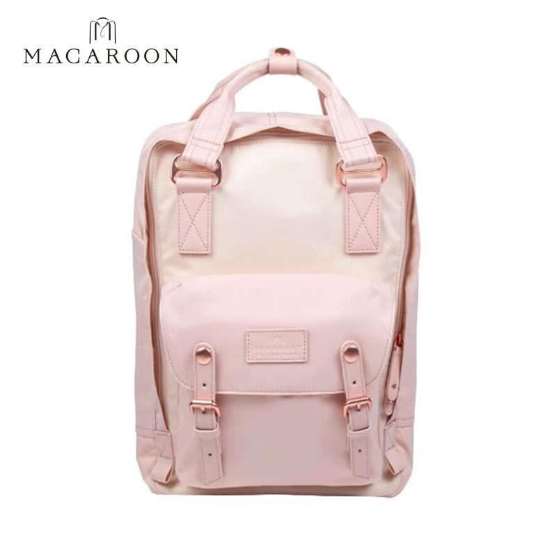 Doughnut Macaroon Backpack waterproof school bag for women Large