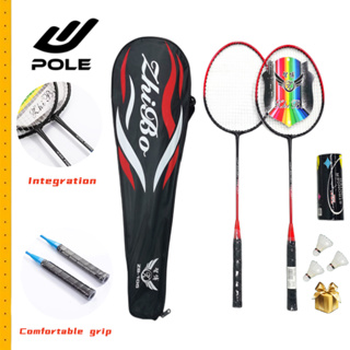 Badminton Set with 7pcs Shuttlecocks Badminton Rackets for Students  Professional Training Fitness