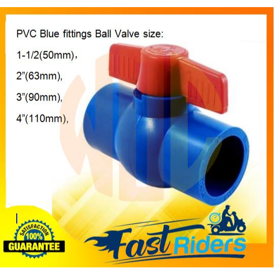 PLASTIC PVC Ball Valves 2 TO 4" Blue Gate Valve /Shower Valves/ Plastic