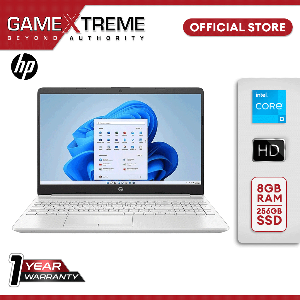 HP laptop 15dw3033dx 15.6" FHD Core i31115G4 8GB RAM 256GB SSD Intel