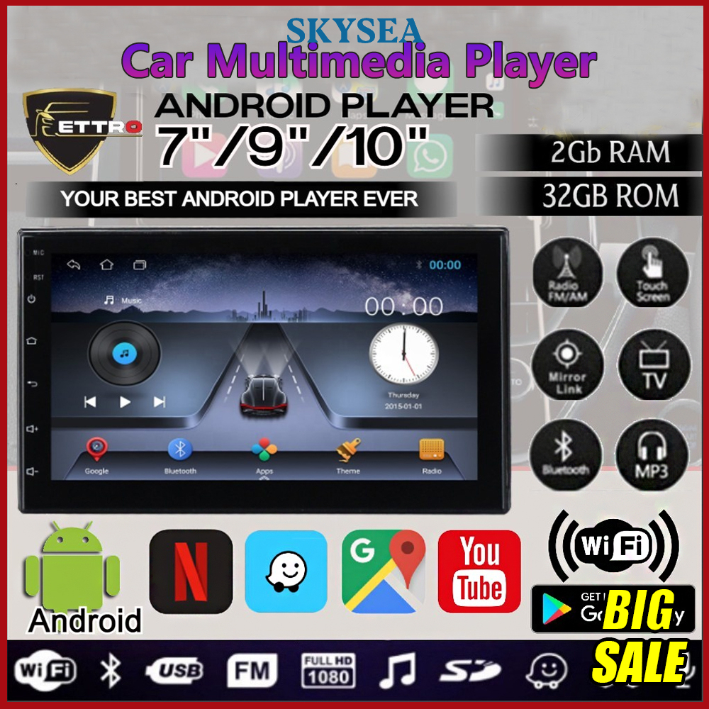 7/9/10 inch 2Din Android Car Video Player Car Radio GPS Multimedia