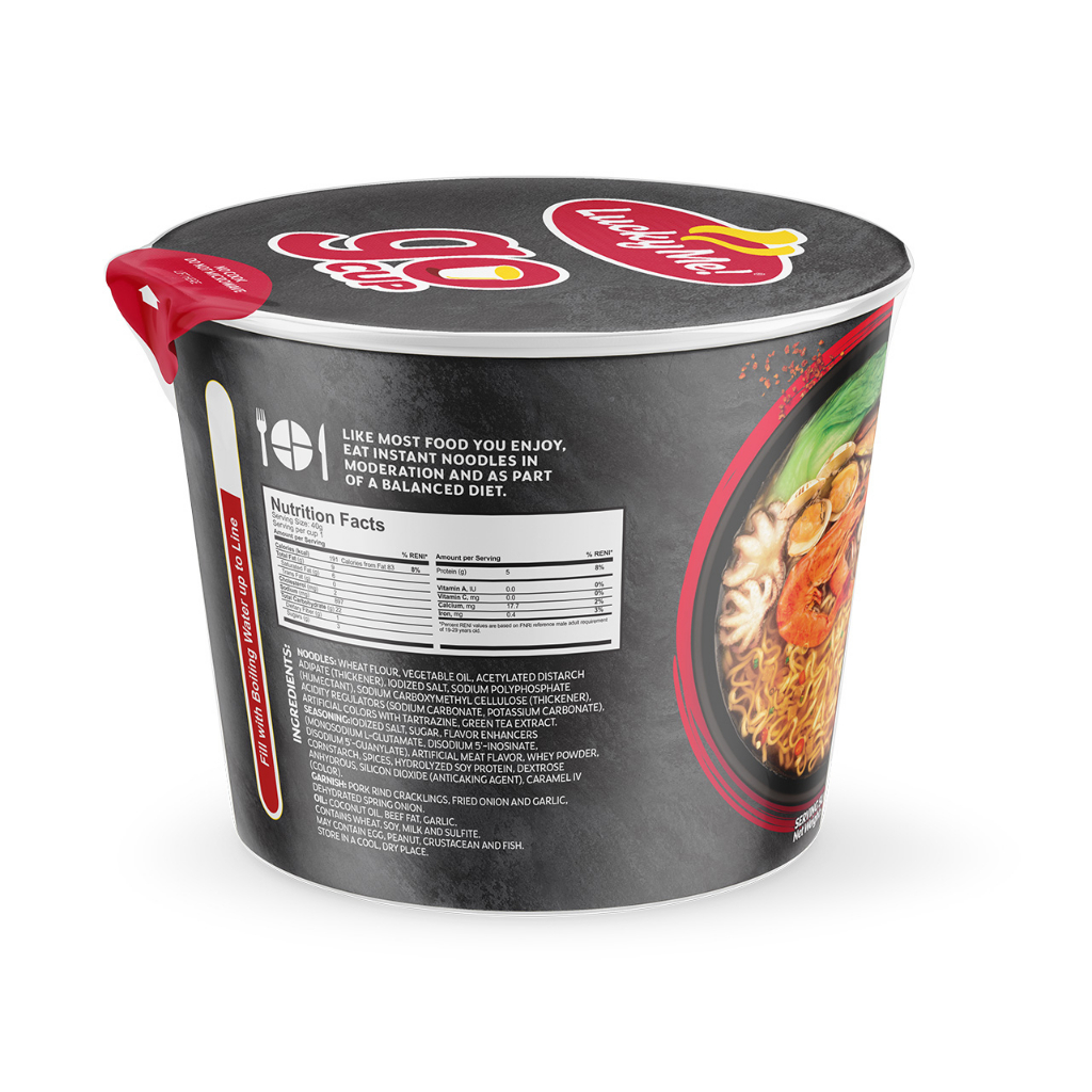 Lucky Me Go Cup Mini Instant Noodle Soup Jjamppong 40g Shopee Philippines