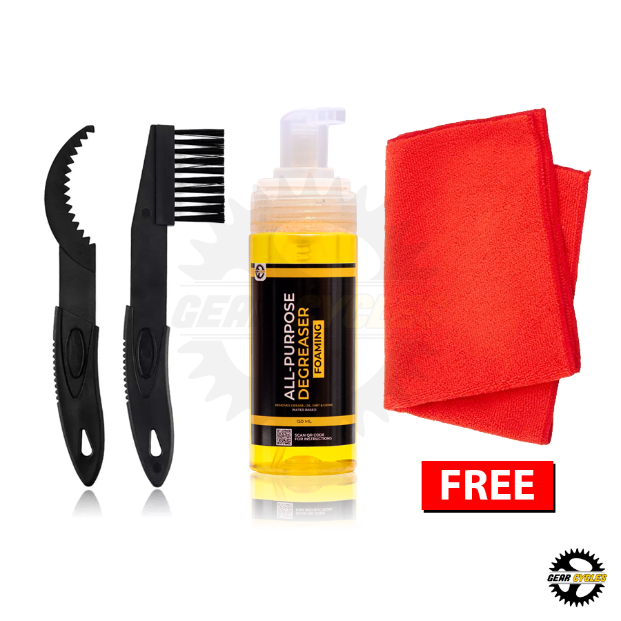(BUNDLE) Gear Cycles Foaming Degreaser Chain Sprocket Cogs Brush