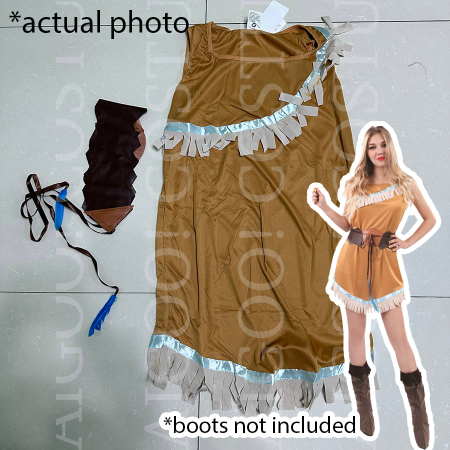 Pocahontas Costume for Women Disney Princess Cosplay for Adult Female  Indian Native American