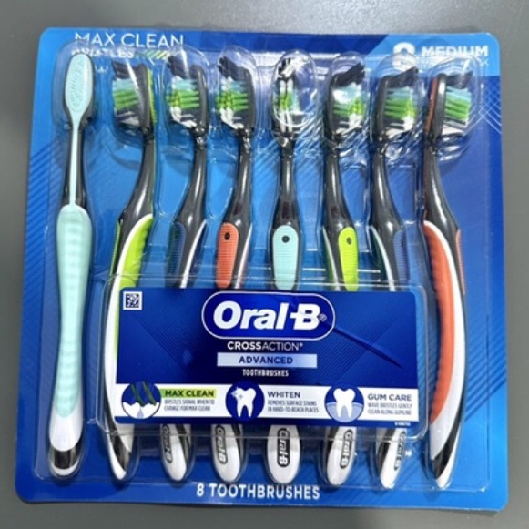 Oral B Cross Action Advanced Toothbrush 8-Pack From US | Shopee Philippines