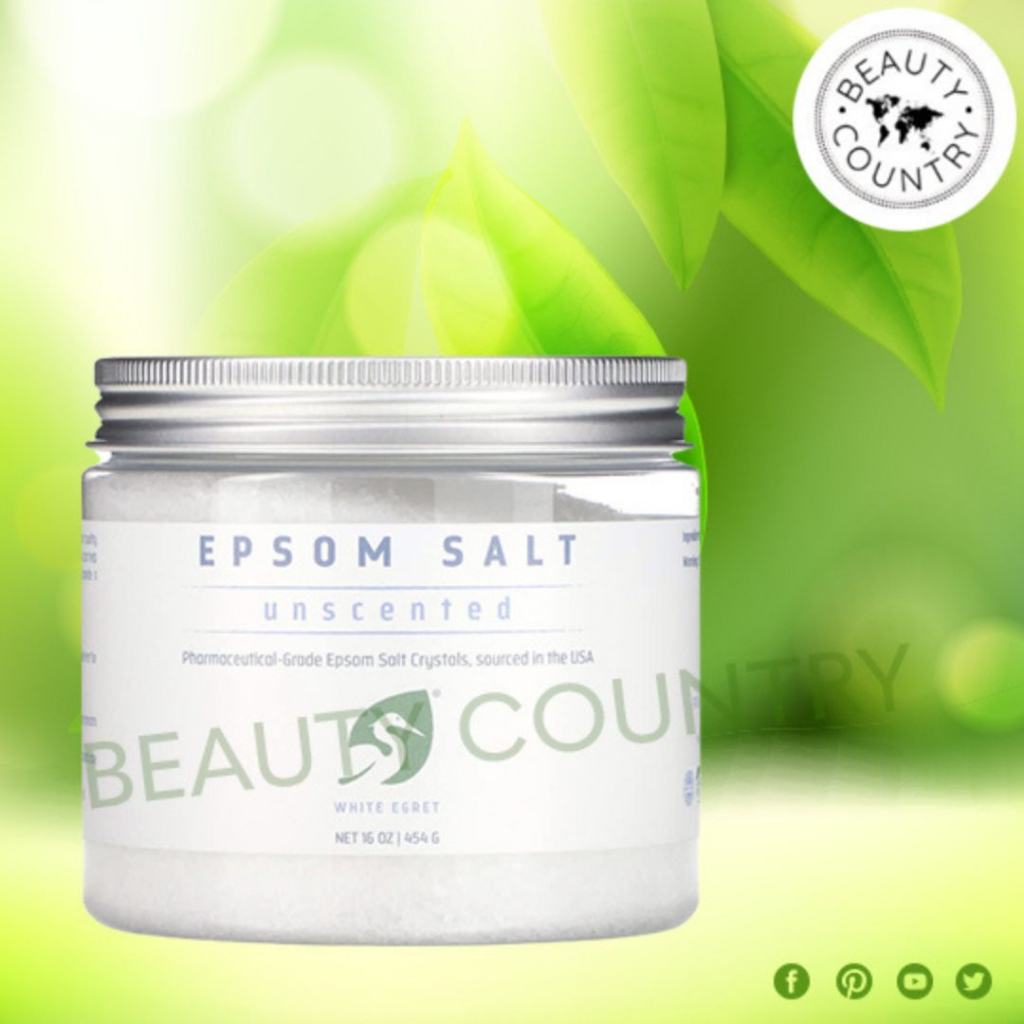 Beauty Country White Egret Personal Care Epsom Salt Unscented 16 Oz 454 G Shopee 4938