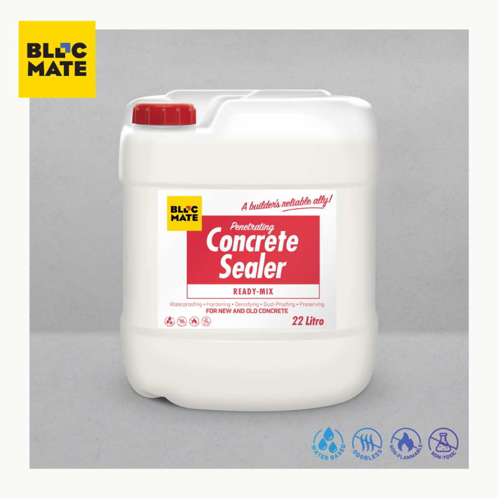 Blocmate Permanent Concrete Sealer ReadyMix 22L (Concrete Hardener/Densifier