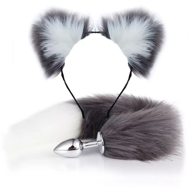 Nekomimi Role Play Fox Tail Anal plug BDSM Fetish with Headwear Butt Plug  Tail Sex Toys | Shopee Philippines