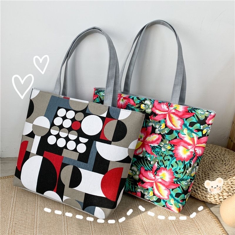 YQY 1235 Korean New Fashion Canvas Tote Bag Design Shoulder Bags Simple ...
